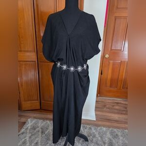 Mersea - Black Silky Maxi Dress